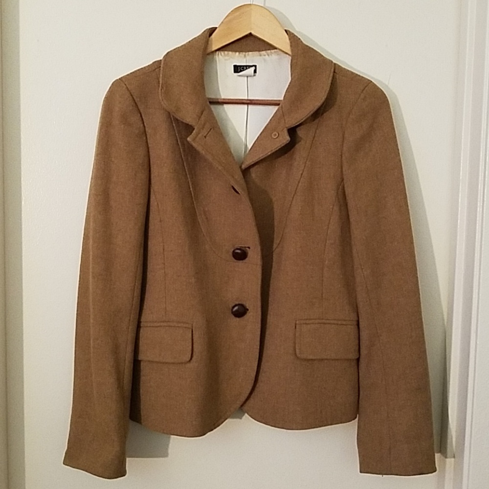 J. Crew blazer/coat camel color size 8